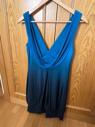 Vestido El Corte Inglés degradado azul