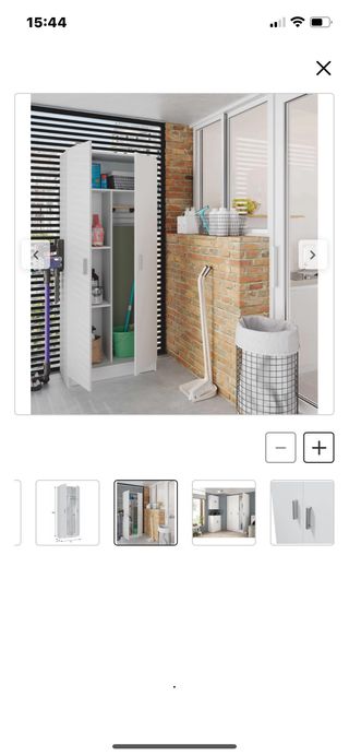 Armario Escobero Blanco