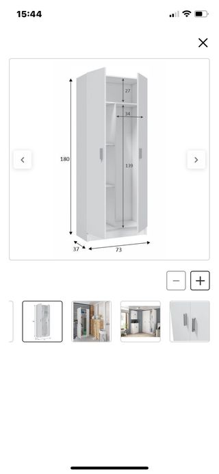 Armario Escobero Blanco