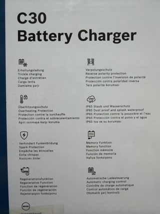 Cargador Batería Bosch C30 6/12V