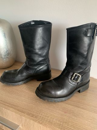 Botas de moto negras talla 37