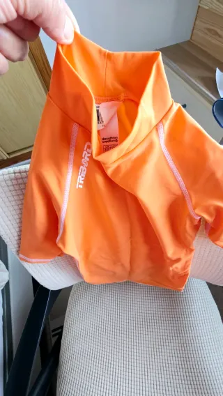 Camiseta Baño Protección Solar UV Naranja