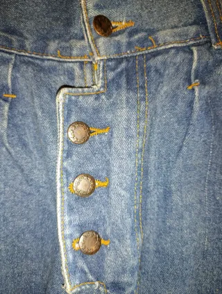 Jeans donna vita alta gamba larga tg 46