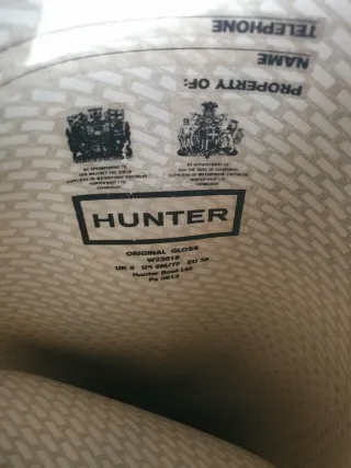 Botas de agua Hunter altas negras