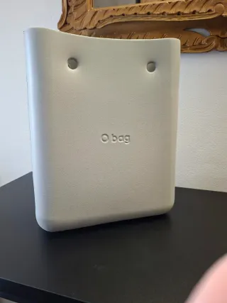 Scocca O bag borsa con inserto a quadri rosa