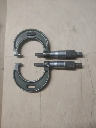 2 Micrómetros Antiguos Mitutoyo