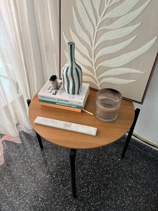 Mesitas auxiliares madera y metal