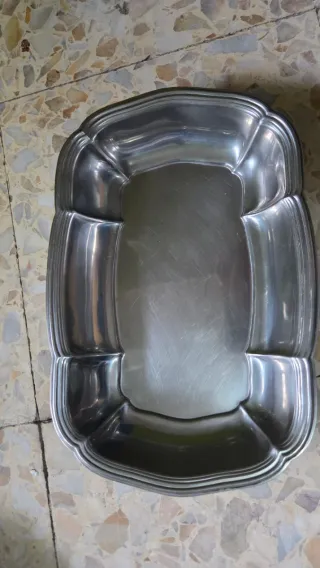 Set 6 vassoi acciaio