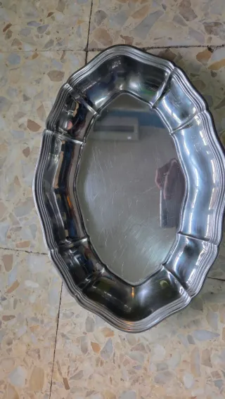 Set 6 vassoi acciaio