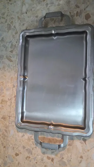 Set 6 vassoi acciaio