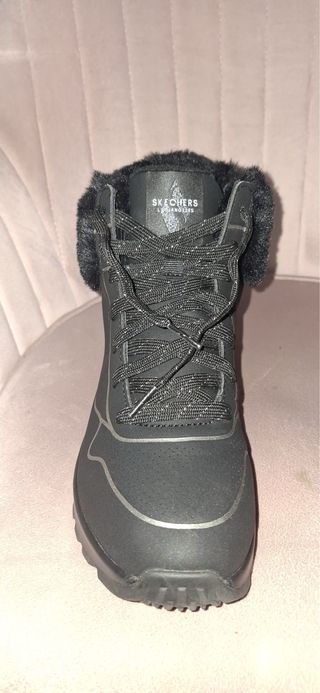 Botines Skechers Mujer Negro
