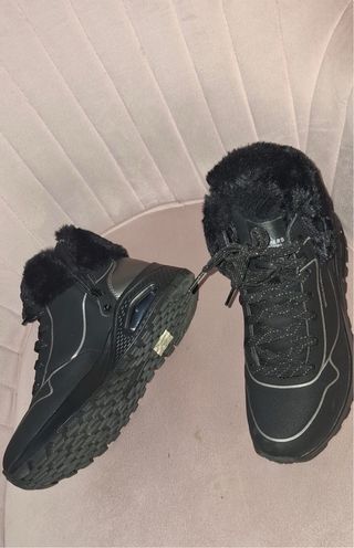 Botines Skechers Mujer Negro