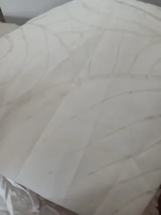 Cortinas visillo blancas Ikea + 2 fundas cojín