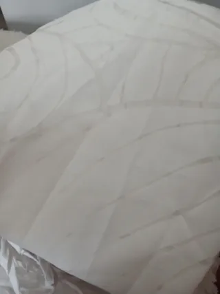 Cortinas visillo blancas Ikea + 2 fundas cojín