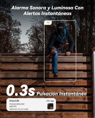 Cámara Vigilancia Imou AOV Pt 5MP 4G LTE WiFi