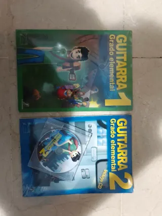 Libros Guitarra Elemental 1 y 2 con CD