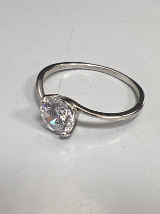 Anillo Plata con Circonita
