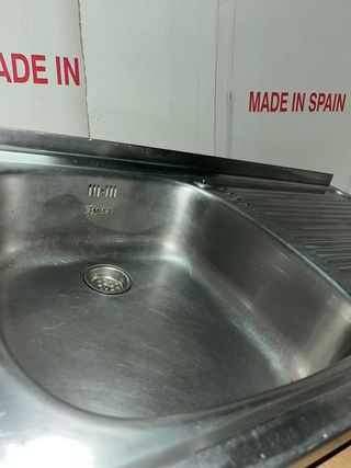 Fregadero Roca Cocina Metal Plateado