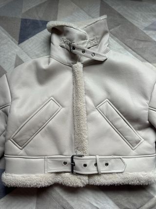 Abrigo borreguito beige