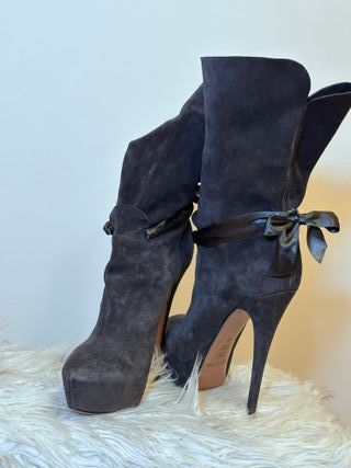 Stivali Casadei Camoscio Grigio