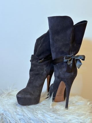 Stivali Casadei Camoscio Grigio