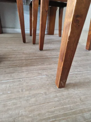 Sillas comedor madera estilo colonial