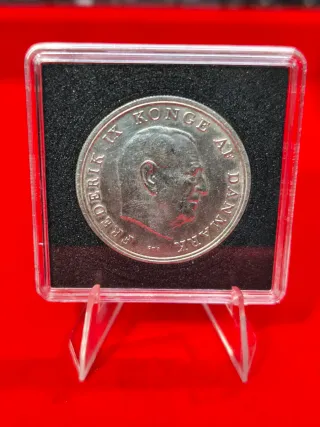 5 Coronas Plata Dinamarca 1964 Princesa Anne-Marie