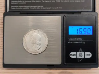 5 Coronas Plata Dinamarca 1964 Princesa Anne-Marie