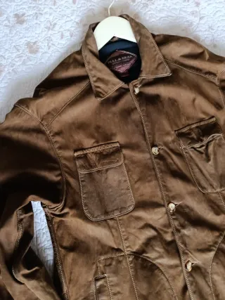 Cazadora de ante marrón