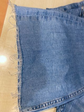 Pantalón vaquero campana azul