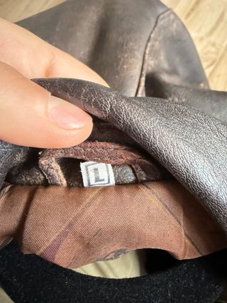 Chaqueta Cuero Vintage Aviador Warner Bros.