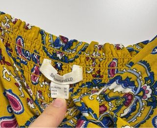 Vestido largo estampado Springfield