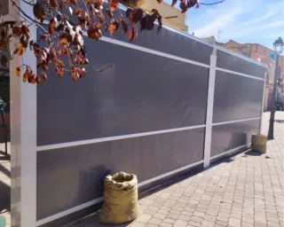 Toldo para carpa de bar