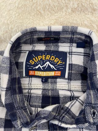 Superdry Expedition Camisa Cuadros Azul/Blanco