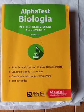 BIOLOGIA, TEST DI AMMISSIONE UNIVERSITARIO
