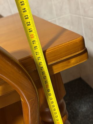 Mesa de cocina extensible de madera + sillas