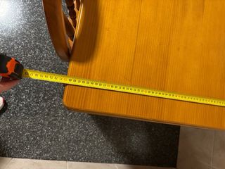 Mesa de cocina extensible de madera + sillas