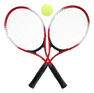 2 Raquetas Tenis + 1 Pelota