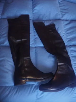 Stivali donna in pelle neri