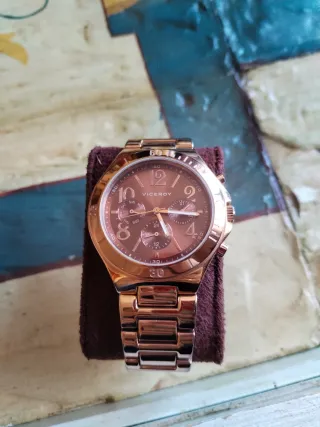 Reloj Viceroy color oro rosa y Marrón