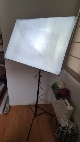 Set 3 Luces LED Trípode Foto y Video con difusores