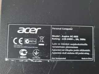 PC Acer Aspire XC-603 Negro