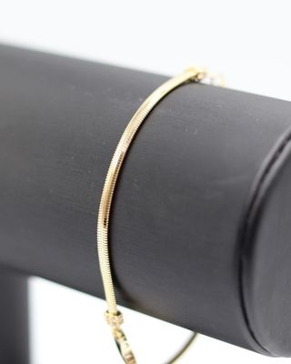 PULSERA SERPIENTE INFINITO CON CIRCONITAS. Oro18K