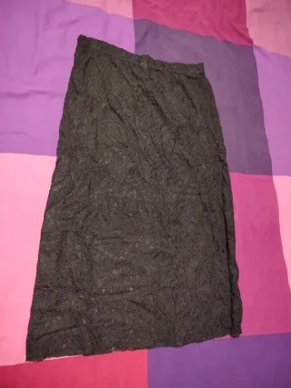 Gonna lunga o vestito nera pizzo