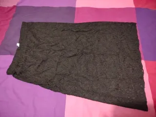 Gonna lunga o vestito nera pizzo