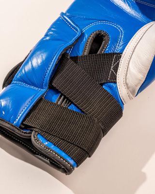 Guantes de Boxeo Mustang Azul y Blanco