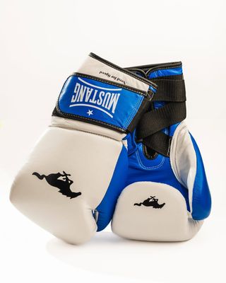 Guantes de Boxeo Mustang Azul y Blanco
