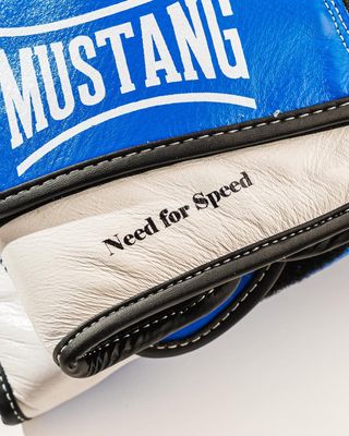 Guantes de Boxeo Mustang Azul y Blanco