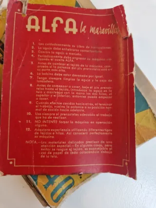 Libro instrucciones Alfa 40