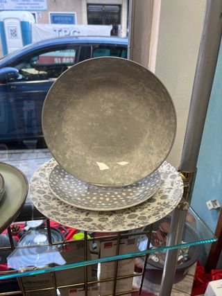 Vajilla Bidasoa Aquilea Gris 6pax/18 piezas